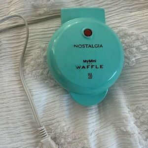 Nostalgia MyMini Waffle Maker in Teal